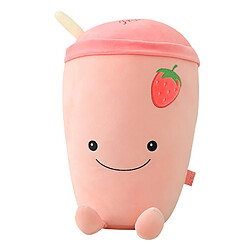 Universal 25cm Cute Juice Cup Coussin Jouet Peluche Peluche Bubble Tea Coussin Jouet Cadeau d'anniversaire pour fille | Coussin en peluche (fraise)