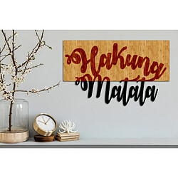 EPIKASA Décoration Murale en Métal et Bois Hakuna Matata