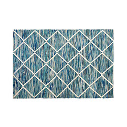 Acheter Beliani Tapis 140 x 200 cm en laine bleu BELENLI