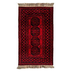 Vidal Tapis de laine 188x103 rouge Afghan