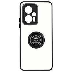 Avizar Coque pour Xiaomi Poco X4 GT Bi-matière Bague Métallique Support Vidéo noir