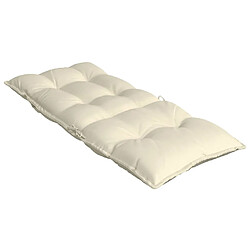 Maison Chic lot de 2 Coussins Confort,Coussins de chaise à dossier haut crème tissu oxford -GKD74656 pas cher