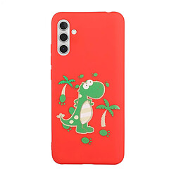 Coque en silicone avec lanière rouge pour votre Samsung Galaxy A13 5G