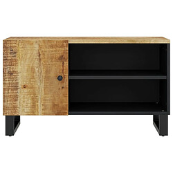 Maison Chic Meuble TV scandinave - Banc TV pour salon 80x33x46 cm bois de manguier et d'ingénierie -MN73781 pas cher