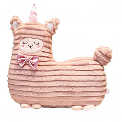 Universal 45cm fourré alpaga hawaïen peluche mouton licorne peluche poupée alpaga peluche jouet cadeau fille fille | Peluche coussin (rose)