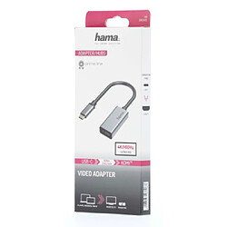 HAMA Adaptateur vidéo, fiche USB-C - port HDMI, Ultra-HD 4K@60Hz, alu