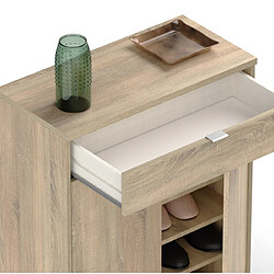 Avis Pegane Commode meuble à chaussures coloris cambrian - Hauteur 101 x Longueur 75 x Profondeur 36 cm