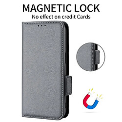 Etui en PU texture litchi avec support, gris pour votre Oppo Reno7 5G (Global)/Find X5 Lite