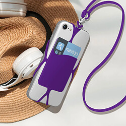 Acheter Avizar Coque Cordon Universelle pour Smartphone avec Porte-carte série NeckPouch Violet