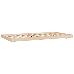 Avis vidaXL Cadre de lit sans matelas 80x200 cm bois massif de pin