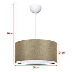 Helloshop26 Lustre lampe lumière suspendu suspension E27 70 x 38 cm beige 03_0007596