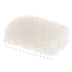 Demi cabochon de dos plat de perles de perle 0.5kg pour le blanc 6mm de scrapbooking de DIY