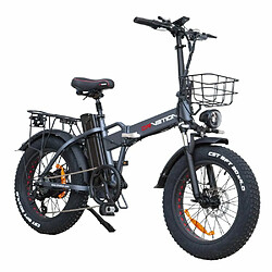 Acheter Vélo Électrique DrveTion AT20 - 20*4.0 Pouces Moteur 750W Batterie 48V15Ah Autonomie 55-70KM - Noir Gris