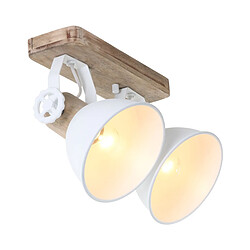 Lumiere Twin Spot Industriel - Bois Blanc