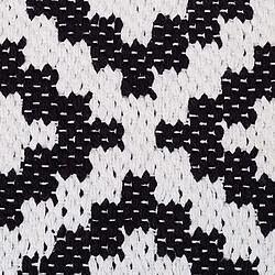 Helloshop26 Tapis de salon passage couloir coton 120 x 180 cm noir et blanc 13_0002839_2