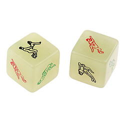 2x lueur dans les dés sombres fun 6 sided sex jeu jeu pour les adultes bachelor party