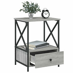 Acheter Maison Chic Lot de 2 Tables de chevet - Tables de Nuit sonoma gris 50x41x65 cm bois ingénierie