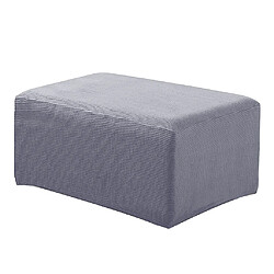 Acheter Pouf Stretch Couvre-pouf repose-pieds protège-cache gris