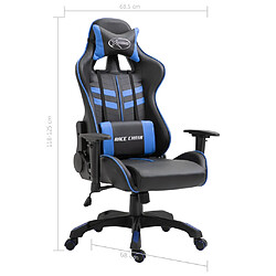 vidaXL Chaise de jeu Bleu Similicuir pas cher