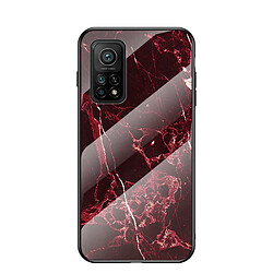 Coque en TPU motif marbré avec bord rouge pour votre Xiaomi Mi 10T Pro 5G/Mi 10T 5G