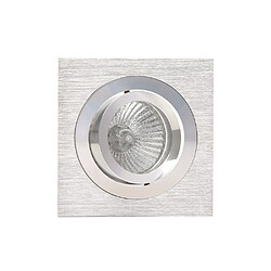 Avis Inspired Downlight encastré pivotant carré 9,2 cm 1 x GU10 Max 50 W nickel satiné, chrome