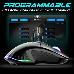 Souris PRO GAMING Spirit of Gamer PRO-M7 Gaming & Multimedia 8 BOUTONS LED RGB 13 EFFETS 12800DPI