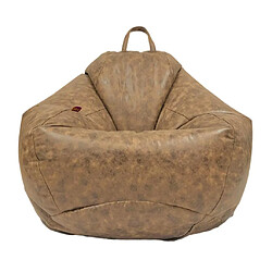 Acheter sac de fèves de rangement pour animaux en peluche leathaire housse de divan marron brown_m