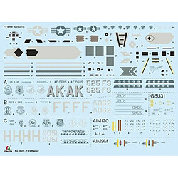 Avis Italeri -2822 F-22A Raptor, Echelle 1:48, Model Kit, Modele en plastique a monter, Modellisme, Couleur Gris, IT2822