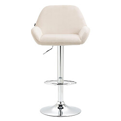 Non Tabouret de bar Braga velours chrome