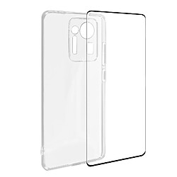 Avizar Coque Xiaomi Mix 4 Souple et Film Verre Trempé 9H noir