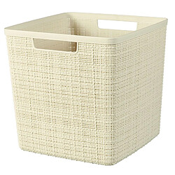 But Panier cube 17L JUTE Blanc cassé