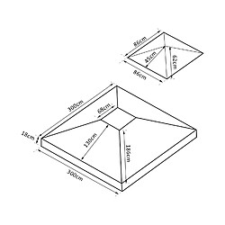 Avis Outsunny Toile de rechange pour pavillon tonnelle tente 3 x 3 m polyester haute densité imperméabilisé 180 g/m² chocolat