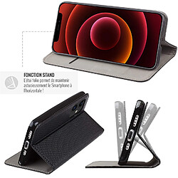 Acheter JAYM - Etui Folio Noir pour Samsung Galaxy Xcover 5 ? Fermeture Magnetique ? Fonction cinéma Stand ? Rangement cartes inclus