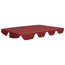 vidaXL Toit de rechange balançoire bordeaux 188/168x145/110 cm