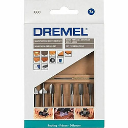 Fraise de fraisage Dremel 660 7 Pièces pas cher