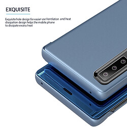 Wewoo Housse Coque Etui en cuir incassable pour banderole incurvée pour HuP30, avec support et fonction veille / réveil (bleu) pas cher