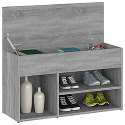 Avis Maison Chic Banc à chaussures | Meuble de rangement à chaussures Meuble d'Entrée Sonoma gris 80x30x45 cm Bois d'ingénierie -MN51681