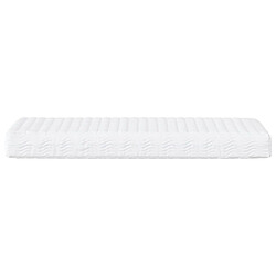 Avis vidaXL Matelas en mousse blanc 100x200 cm dureté H2 H3