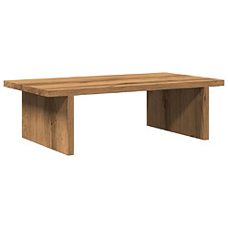 vidaXL Support de moniteur chêne artisanal 50x27x15 cm bois ingénierie