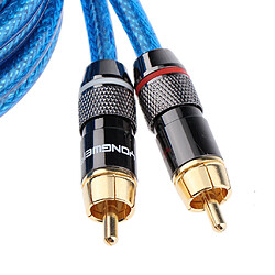 Avis 2 XLR femelle à 2 RCA mâle câble audio HIFI pour mélangeur d'amplificateur 150cm