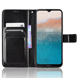 Htdmobiles Housse pour Nokia C21 Plus - etui coque pochette portefeuille + film ecran - NOIR