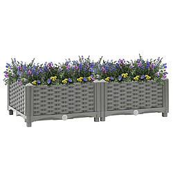 Maison Chic Jardinière,Lit surélevé - Bac à fleurs - pot de fleur 80x40x23 cm Polypropylène -GKD62114