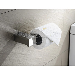 Universal Porte-papier hygiénique en acier inoxydable Stockage des serviettes en papier de la salle de bains Distributeur de tissus Suspension de bobine Suspension murale carrée | Porte-papier (argent)