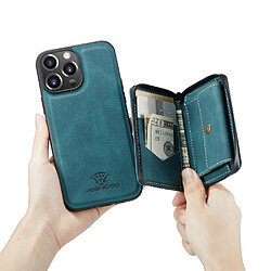 Coque en TPU antichoc, détachable magnétique 2-en-1, hybride avec béquille bleu pour votre Apple iPhone 13 Pro Max 6.7 pouces