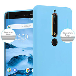 Cadorabo Coque Nokia 6,1 Etui en Bleu pas cher