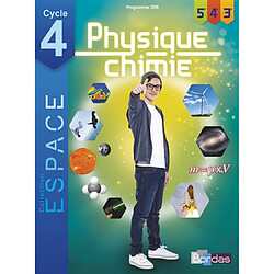 Physique chimie, cycle 4, 5e, 4e, 3e : programme 2016