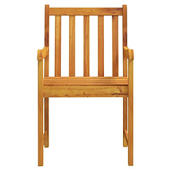 Acheter Maison Chic Lot de 2 Chaises de jardin,Fauteuil d'extérieur Bois d'acacia solide -MN88964