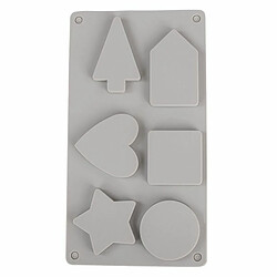 Acheter Rayher Moule en silicone 6 formes - maison, rond, carré, coeur, sapin, étoile