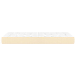 Avis vidaXL Matelas de lit à ressorts ensachés Crème 100x200x20 cm Tissu