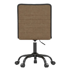 Avis Moloo BILL-Fauteuil de bureaux en cuir synthétique patiné Marron